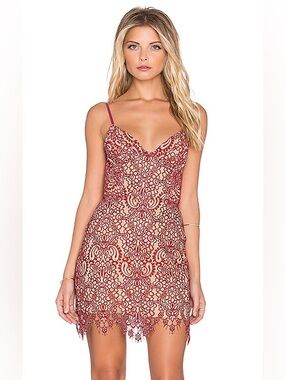 For Love and Lemons Red Vika Dress